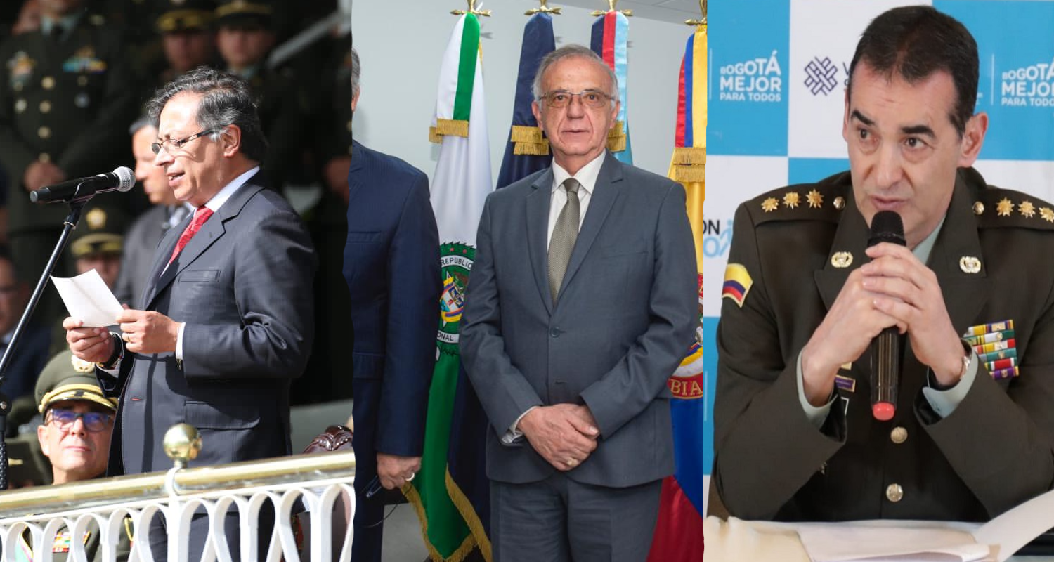 Presidente, ministro y policia