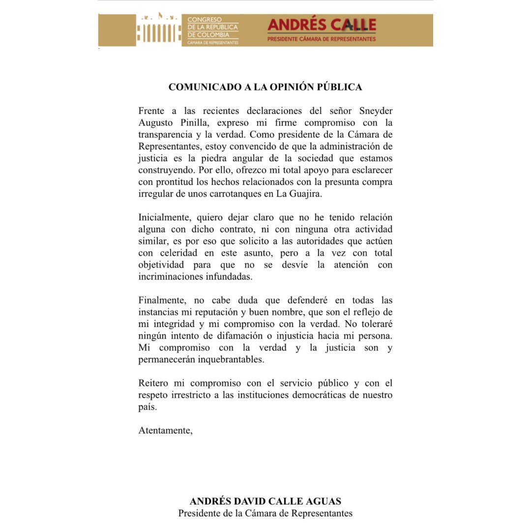 COMUNICADO CALLE