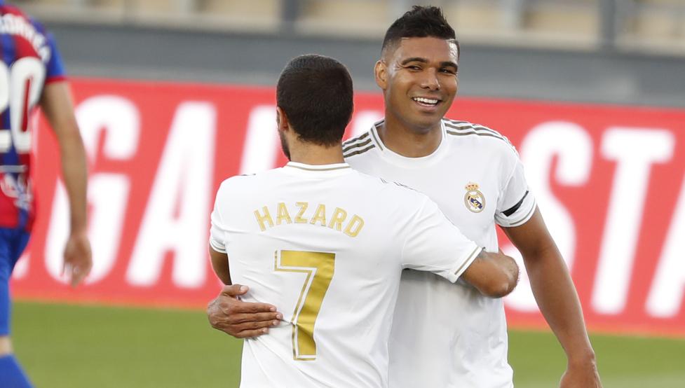 Casemiro y Hazard