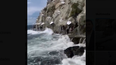 Acuario de Santa Marta tras fuerte oleaje
