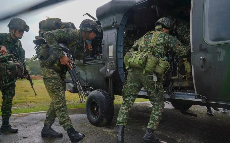 Soldados de las Fuerzas Militares