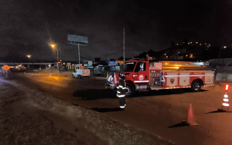 Cierre total de la Autopista Sur por fuga de gas en Soacha