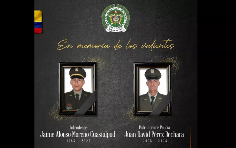 Policias asesinados Saravena