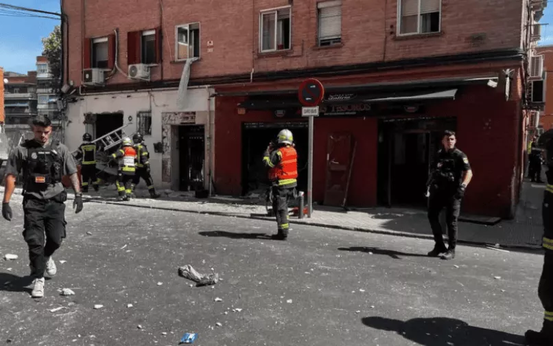 explosion en bar de madrid