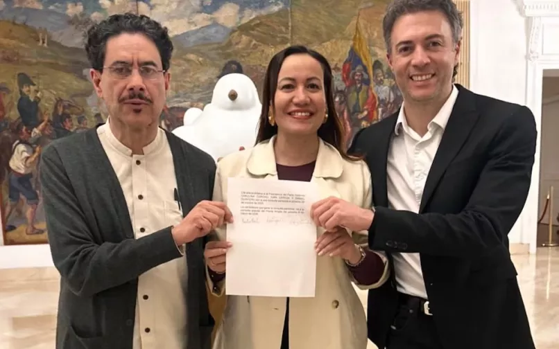Iván Cepeda, Carolina Corcho y Daniel Quintero 