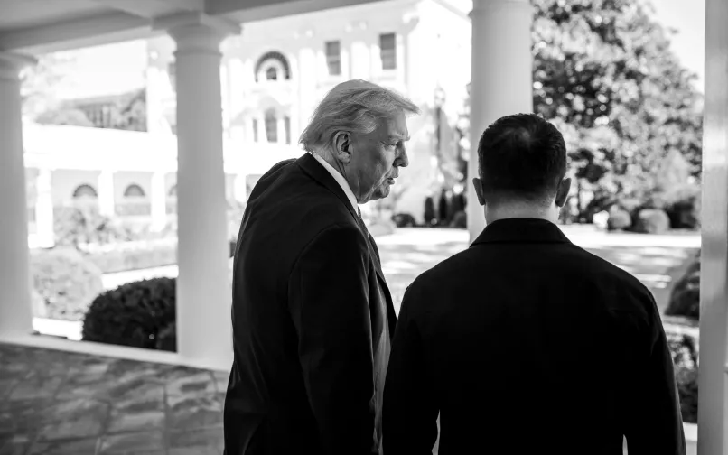 Donald Trump y Volodímir Zelenski