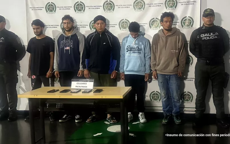 Capturados por secuestro y hurto a seis conductores de plataformas digitales 