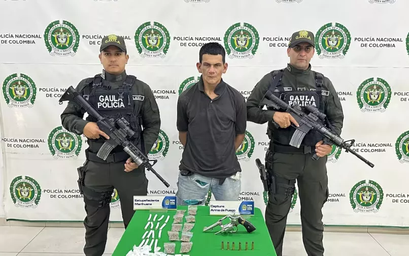Captura de ‘Dientes de Codorniz’ en Bucaramanga