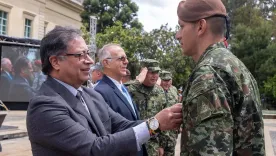 General Pedro Sánchez y Gustavo Petro