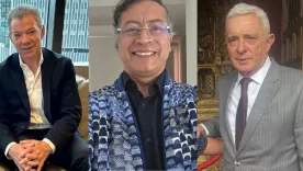 Alvaro Uribe, Juan Manuel Santos y Gustavo Petro