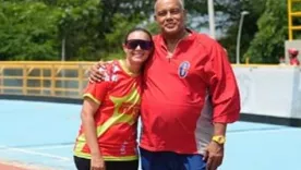 Eugenio Baena Calvo junto a su hija Cecilia "Chechi" Baena