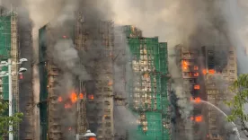 Incendio en Hong Kong