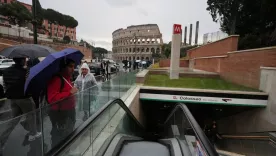 Nueva estación de Metro cerca al Coliseo de Roma