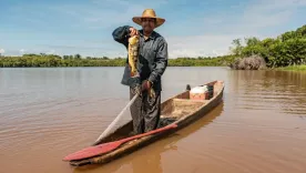 Pescador de la zona del Llano