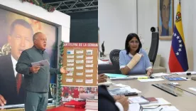 Diosdado Cabello y Delcy Rodríguez