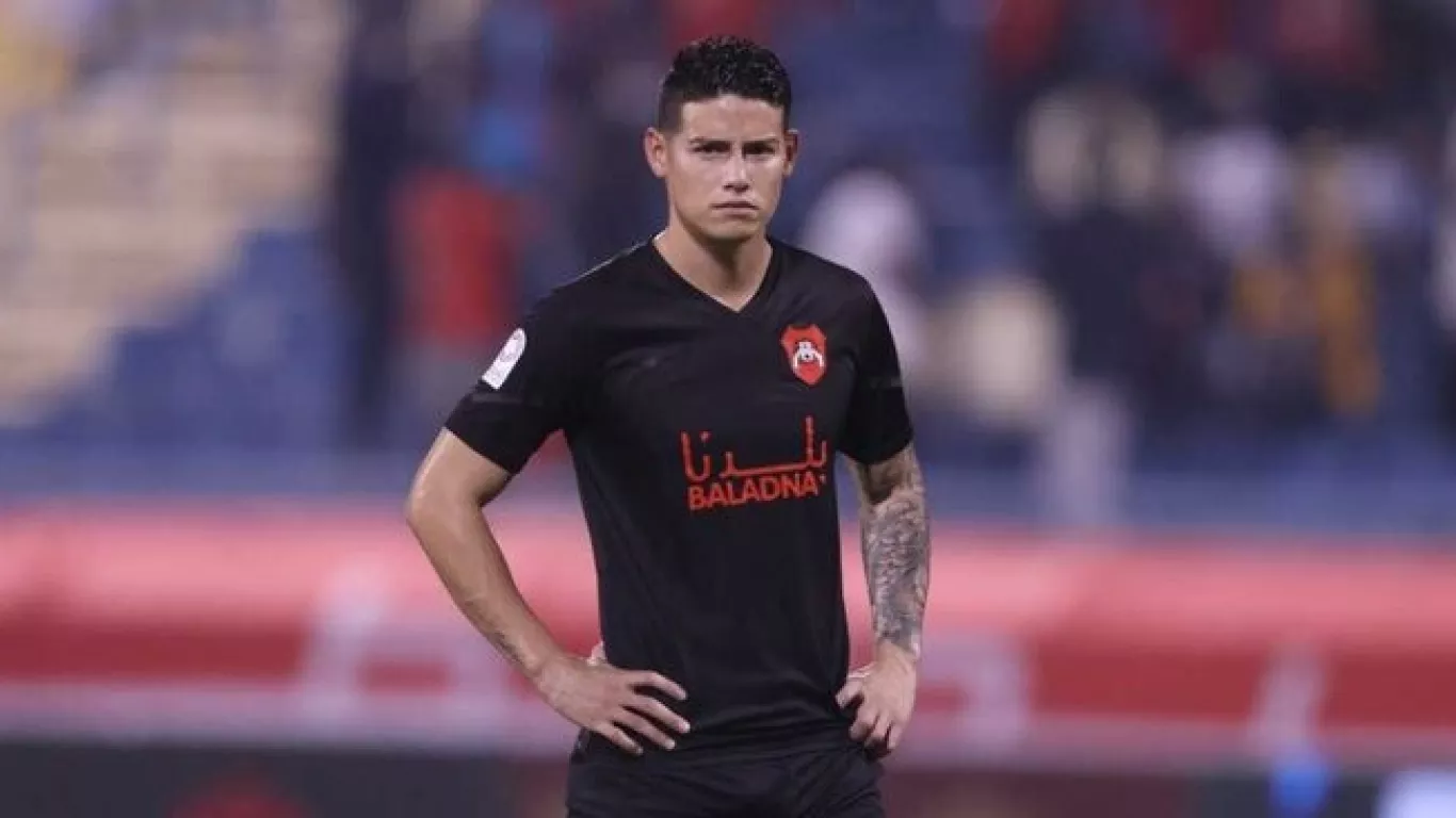 Al-Rayyan perdió 2-1 y James Rodríguez fue expulsado ante Al-Arabi