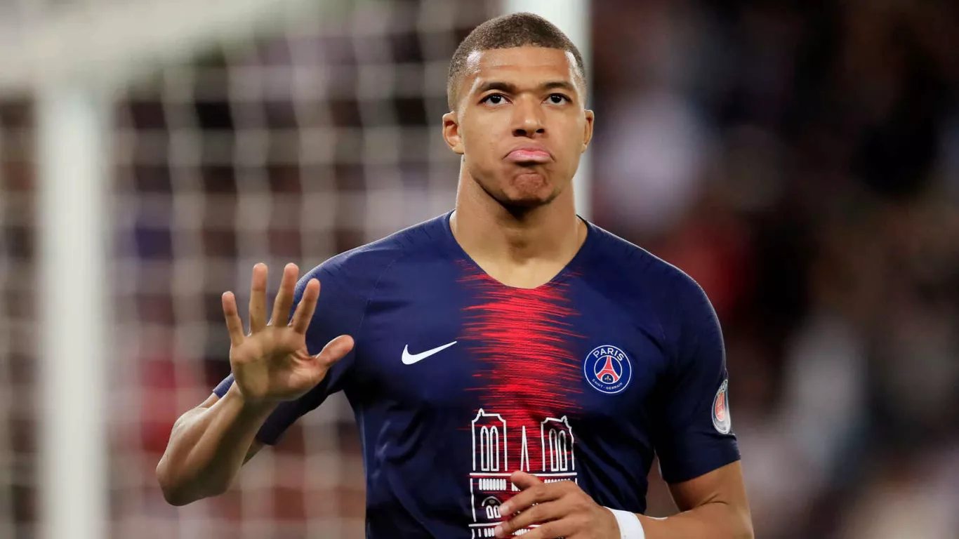 Kylian Mbappé, delantero francés del París Saint-Germain 