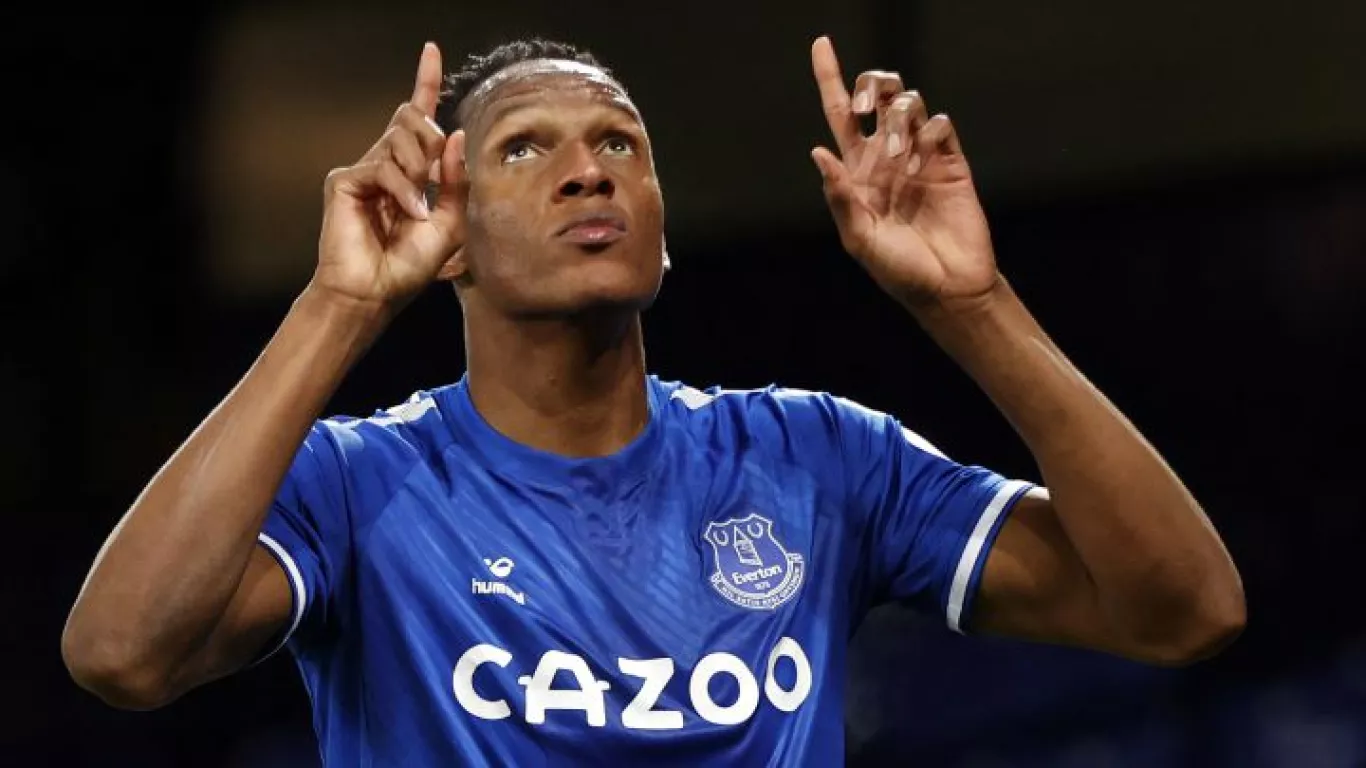 Yerry Mina en el Everton