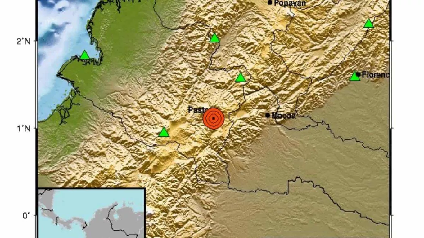 Fuerte temblor se sintió en Pasto 