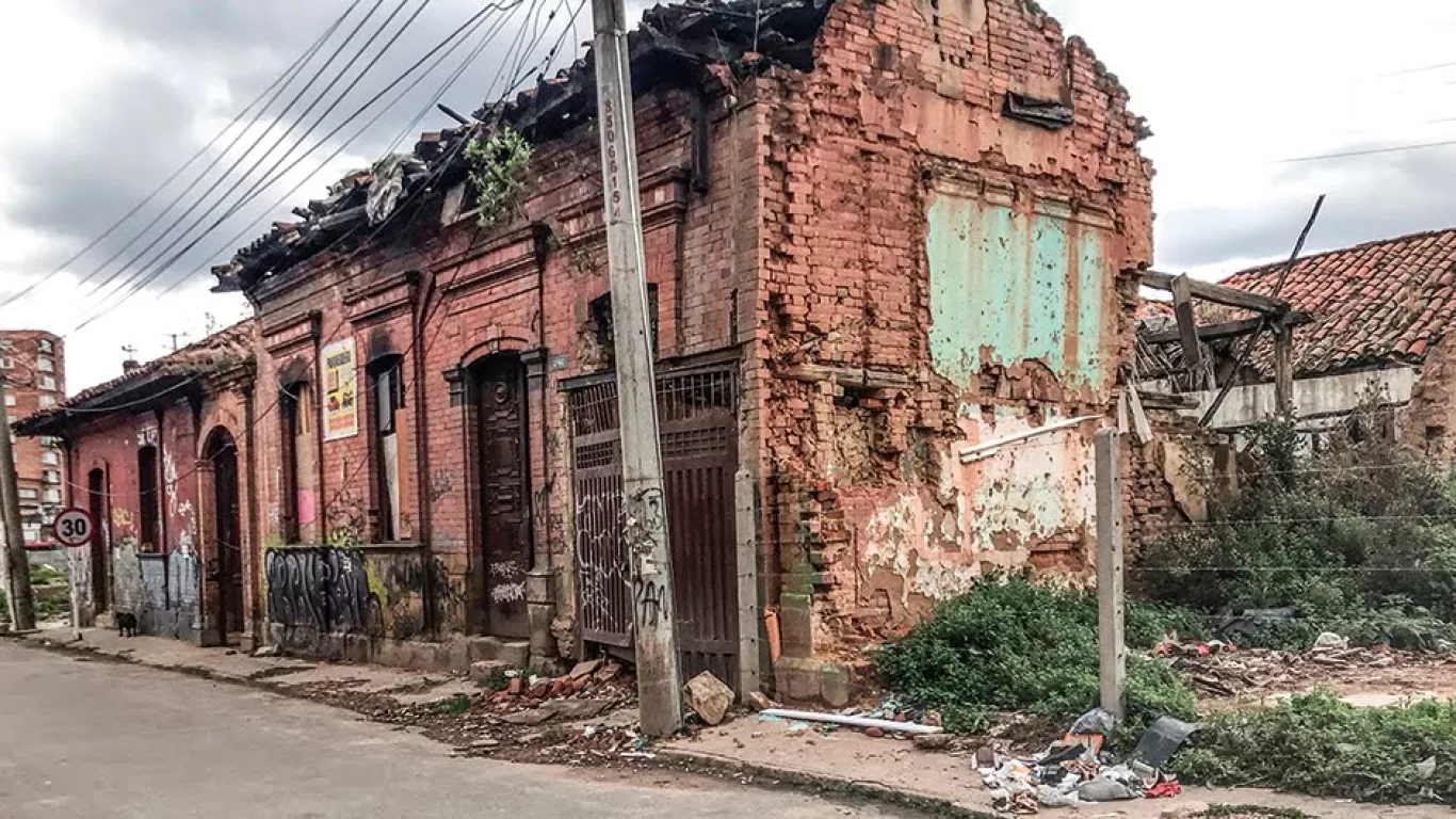 Casas de pique en el centro de Bogotá