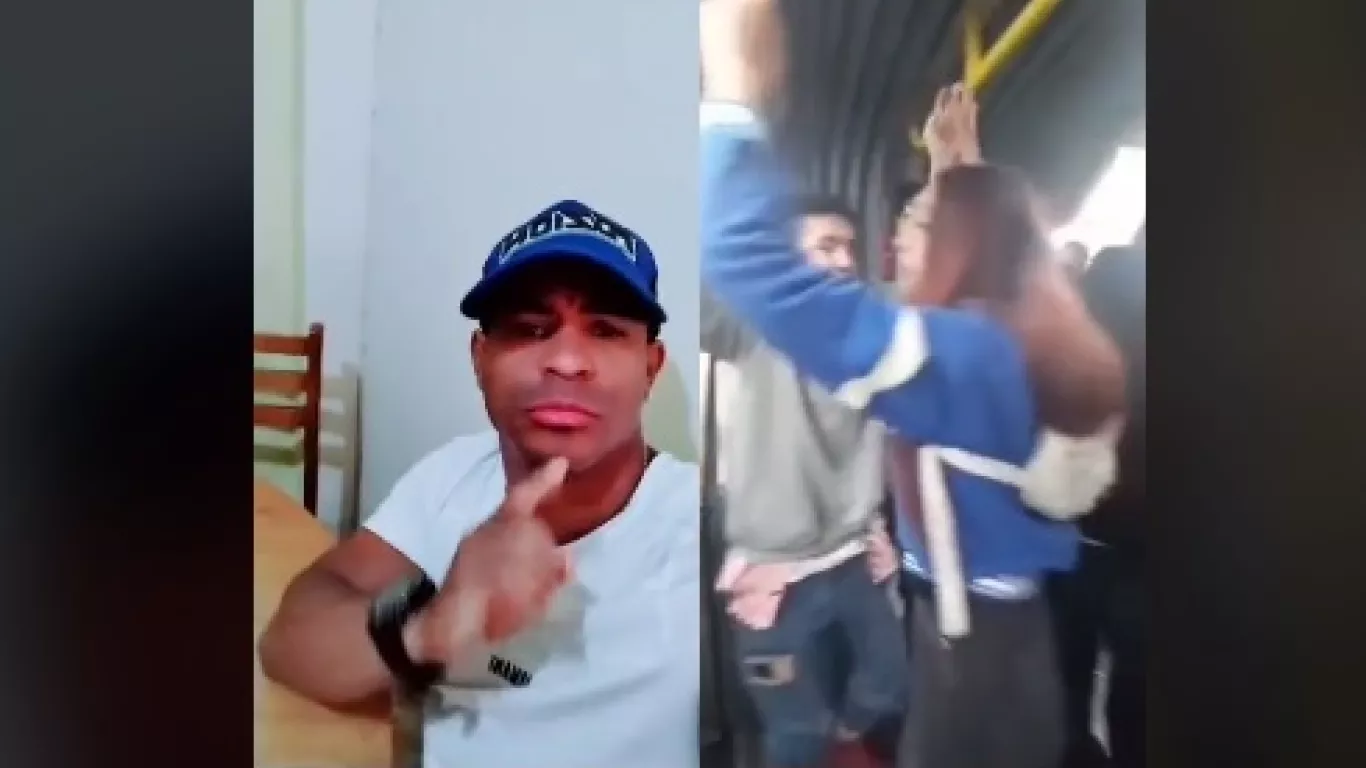 El artista anónimo que arma la rumba en Transmilenio