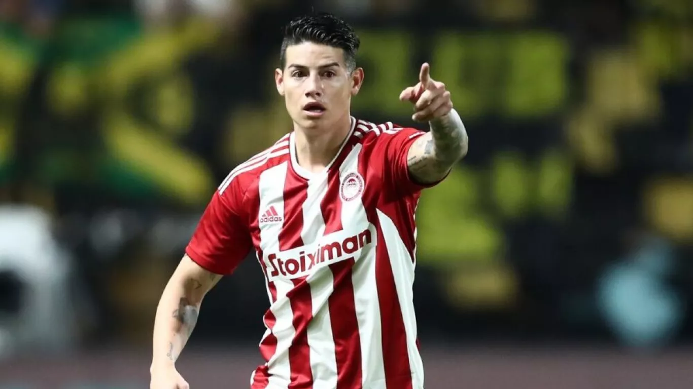 James Rodríguez estaría presente en el juego del fin de semana con el Olympiacos