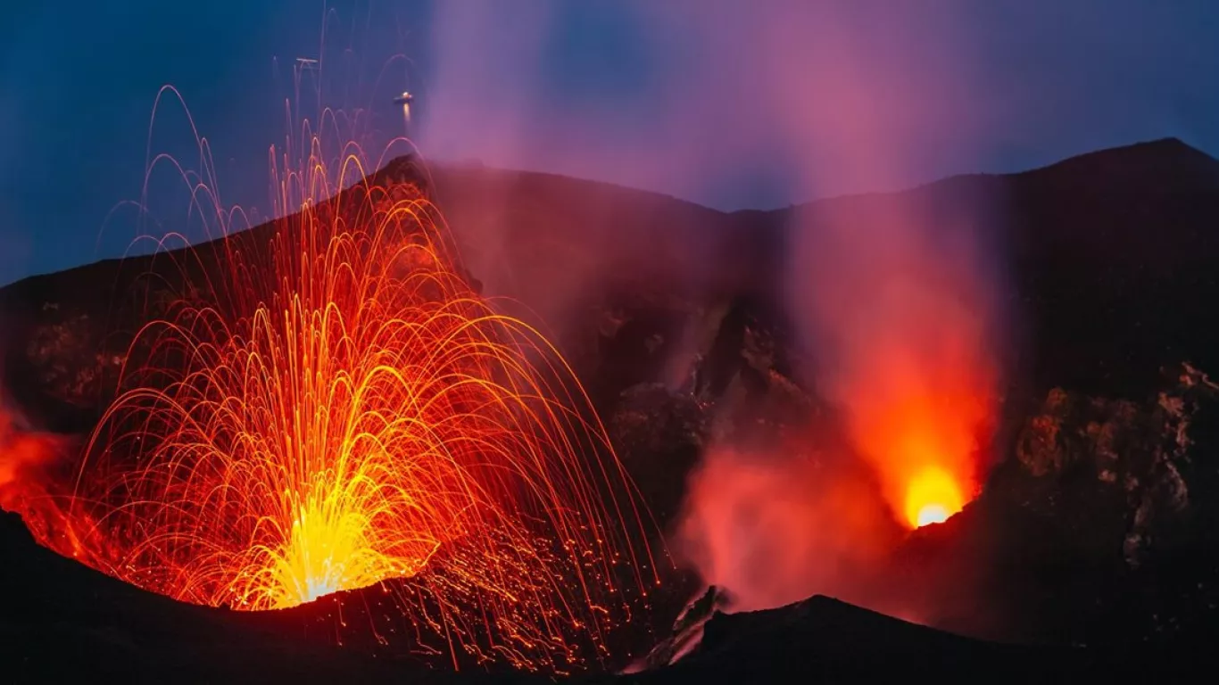 Volcán activo