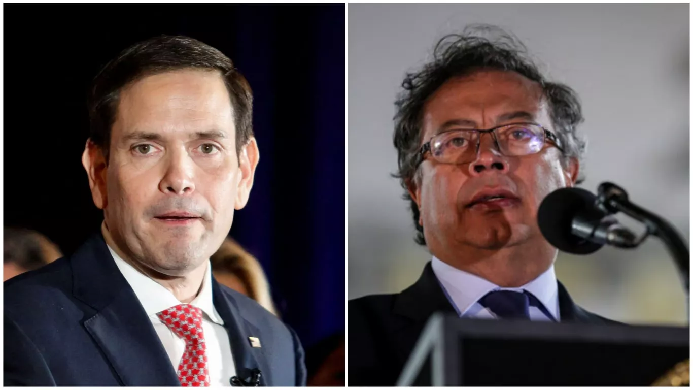 Marco Rubio y Gustavo Petro