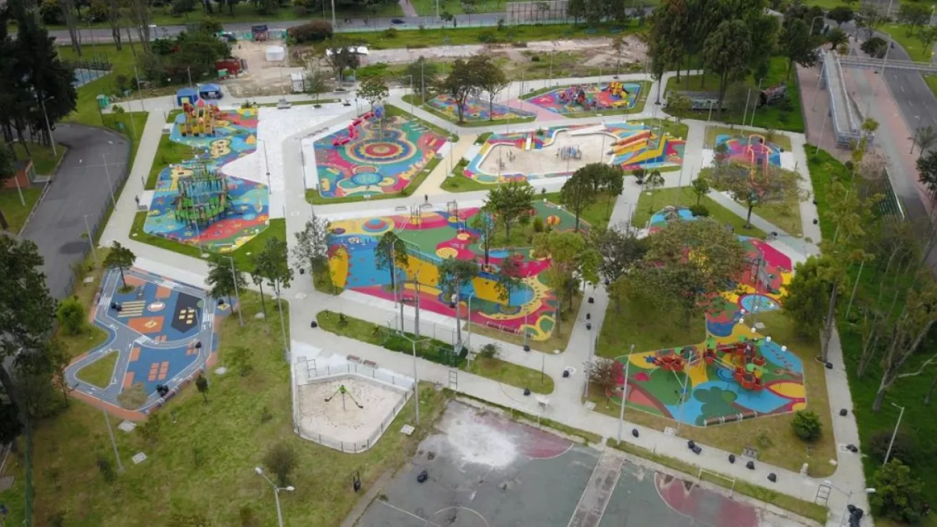 panorámica parque de los niños bogotá