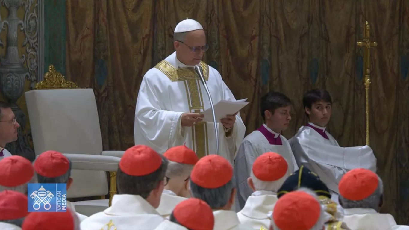 primera misa del papa
