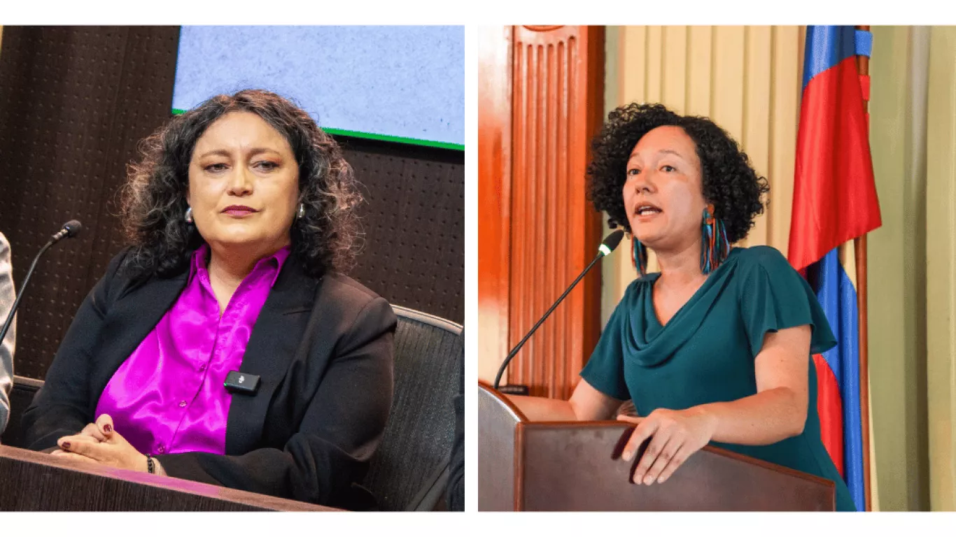 Angélica Lozano e Isabel Zuleta