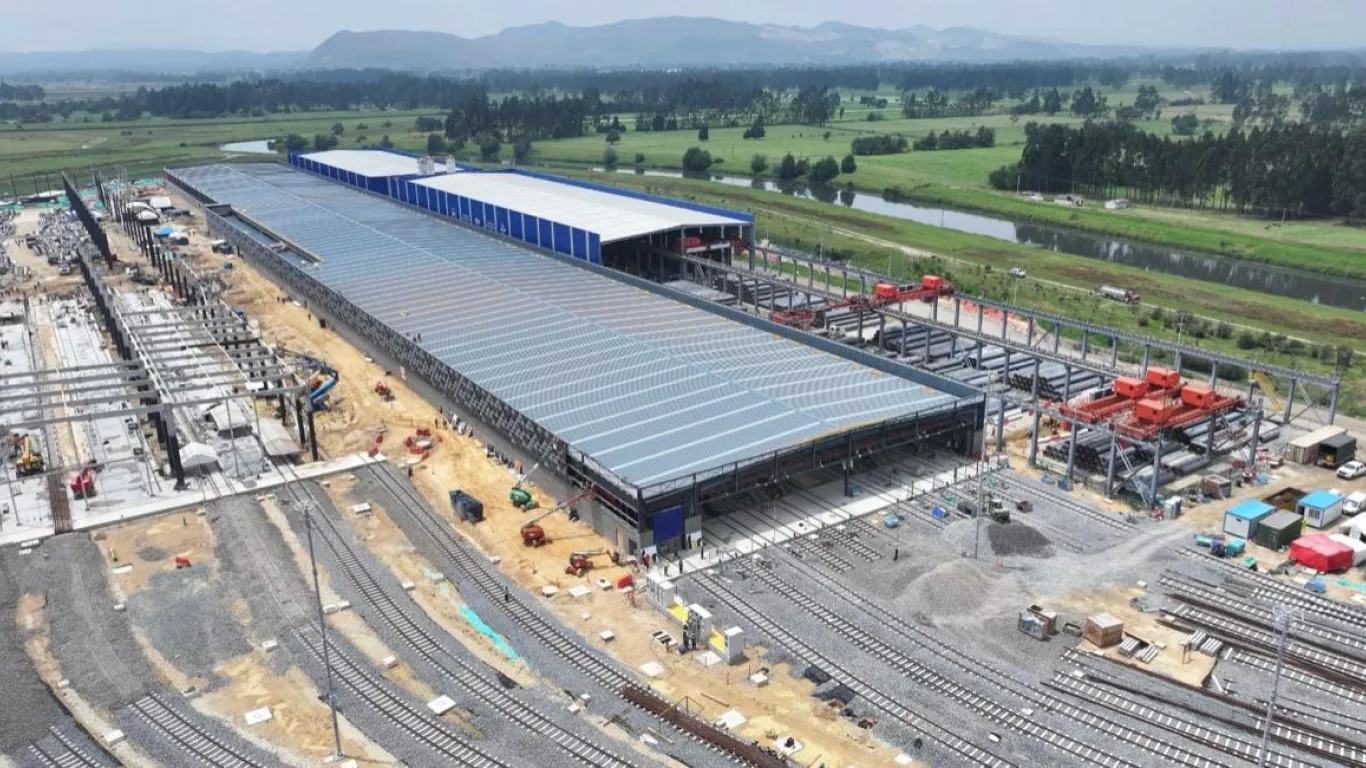 Cochera de Trenes ubicado en el Patio Taller de Bosa