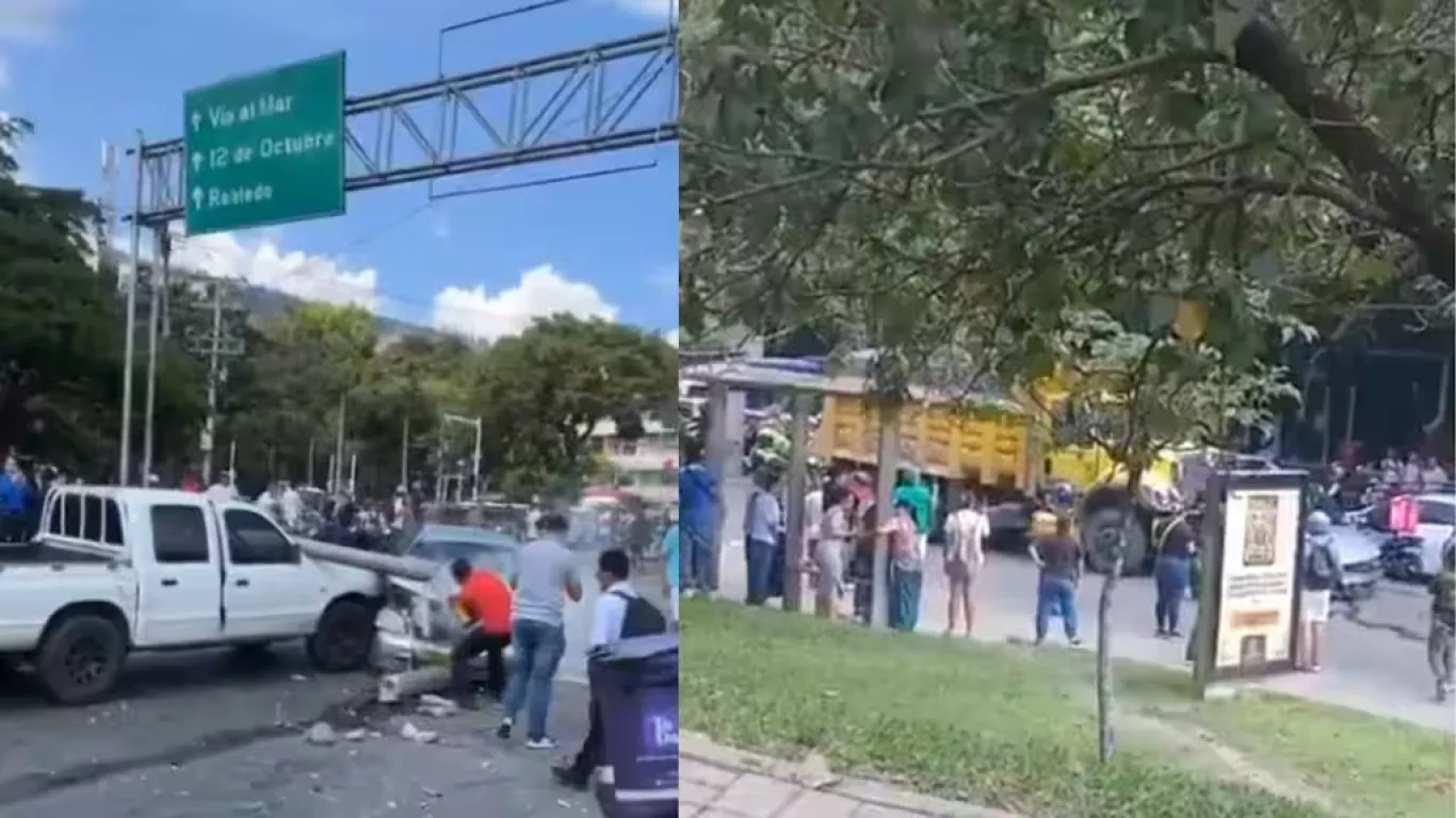accidente multiple medellin