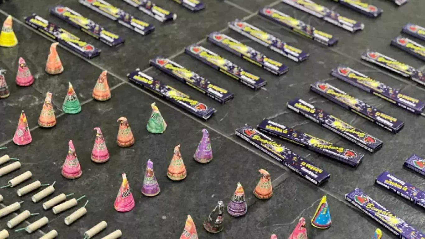 Incautación de pólvora en Transmilenio