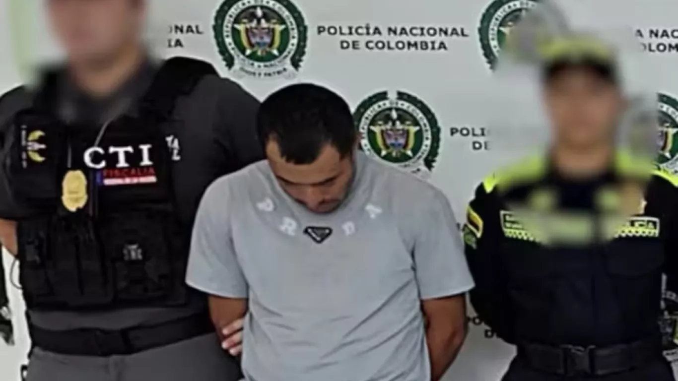 Momento de la captura de alias "Guajiro"