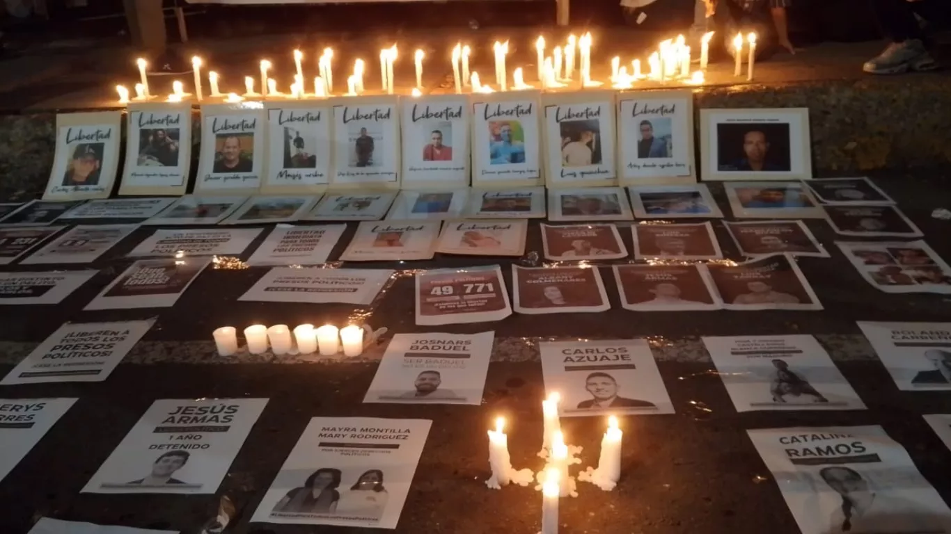 Vigilia en la frontera venezolana por la libertad de colombianos presos en Venezuela 