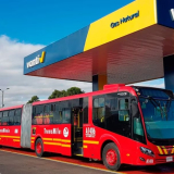 Estación de servicio de gas que abastece a Transmilenio